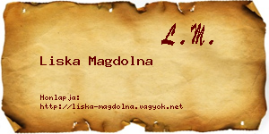 Liska Magdolna névjegykártya