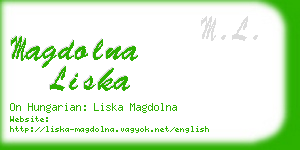 magdolna liska business card